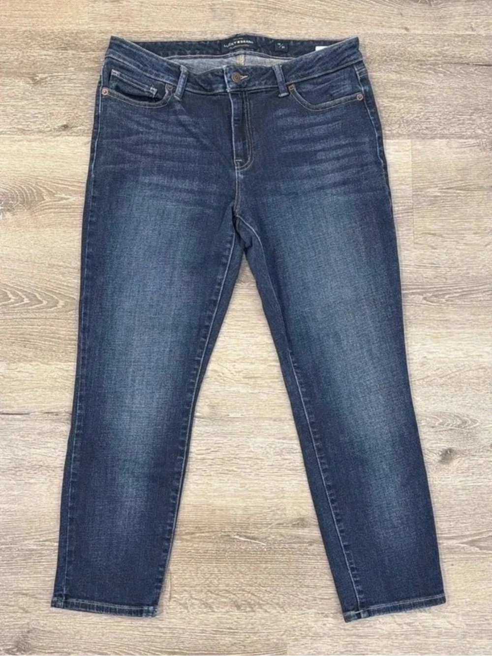 Lucky Brand Lolita Crop Women’s Jeans Size 12/31 Dark Wash Skinny Ankle